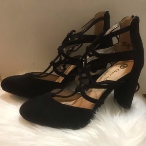 Suede Heels